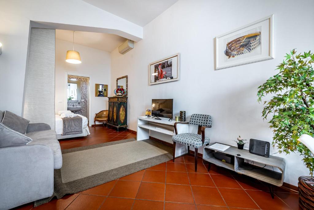 Posezení v ubytování Roommo Cimabue