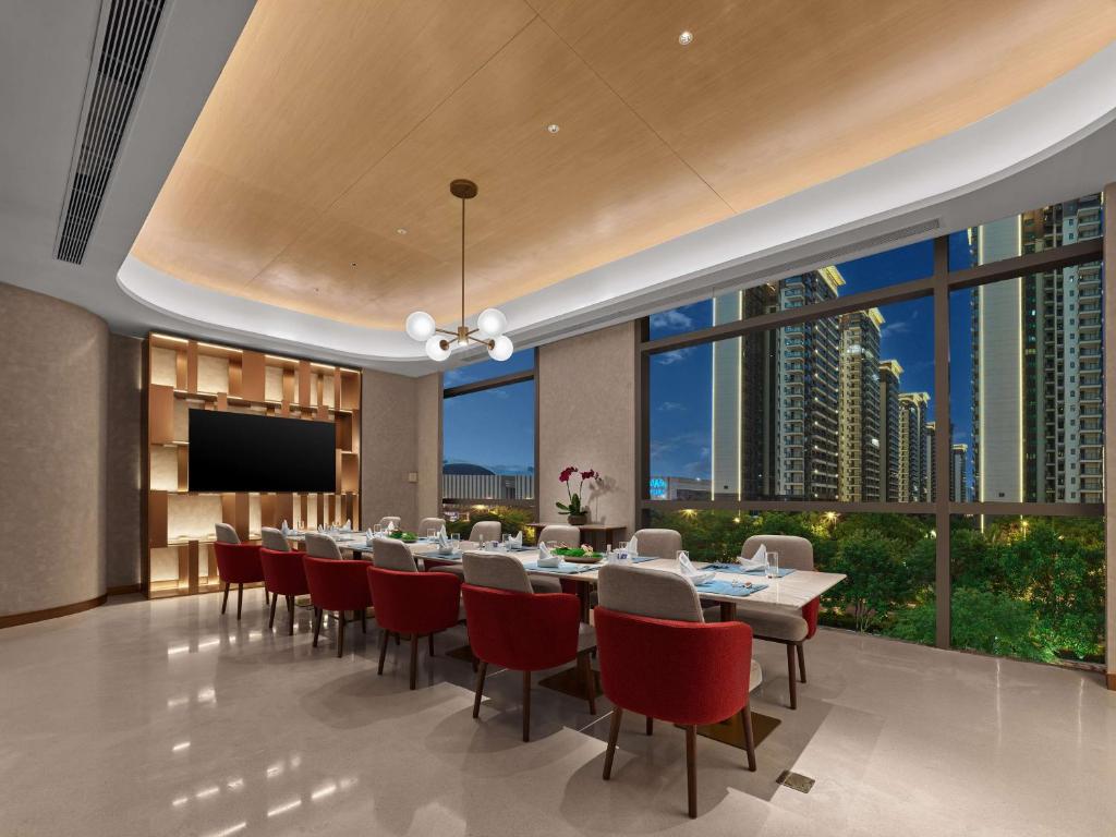 TV a/nebo společenská místnost v ubytování Doubletree By Hilton Nanning Wuxiang