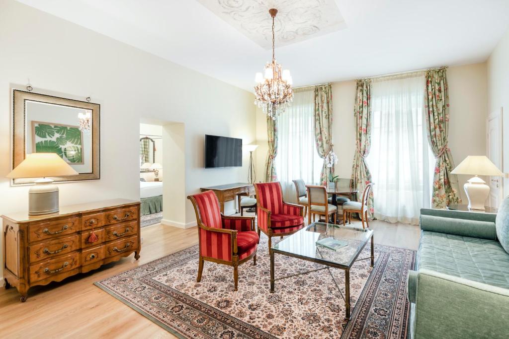 Posezení v ubytování Stikliai Hotel - Relais & Châteaux