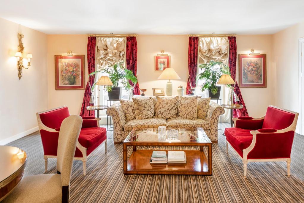 Posezení v ubytování Stikliai Hotel - Relais & Châteaux