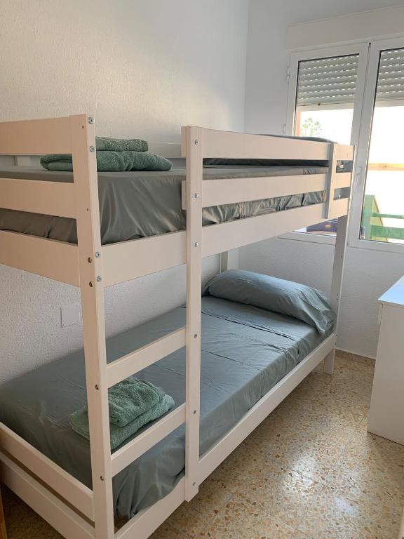 Cama o camas de una habitación en El balcón de Cabo de Palos