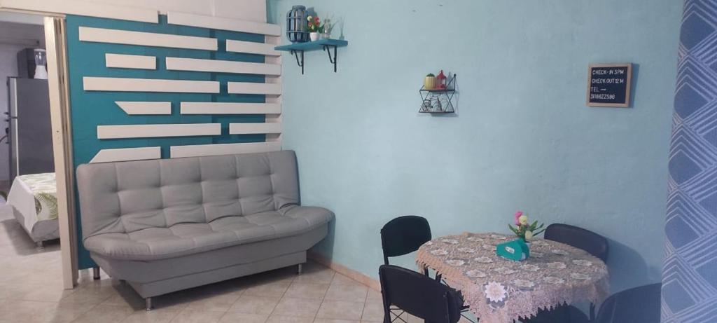 Posezení v ubytování Cabaña Nro 80 El Portón de La Aldea