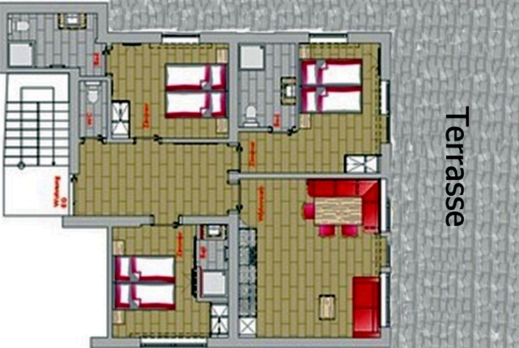 The floor plan of A CASA Opal Appartements