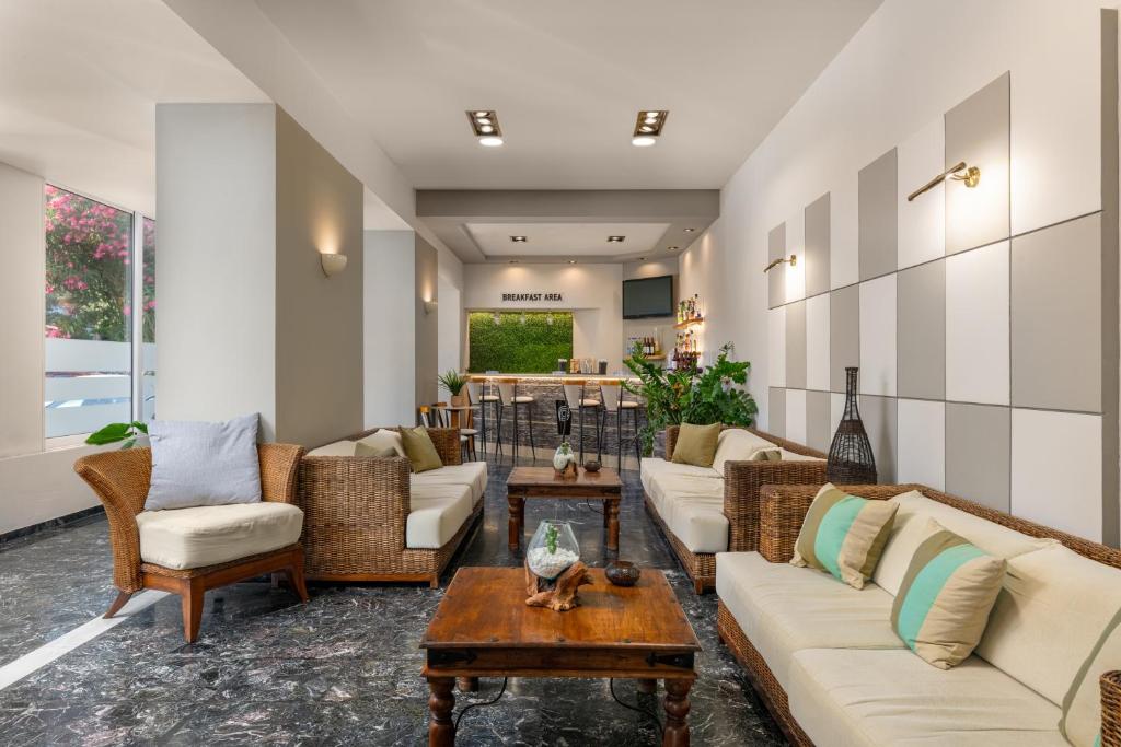 Posezení v ubytování City Plus Rhodes Hotel