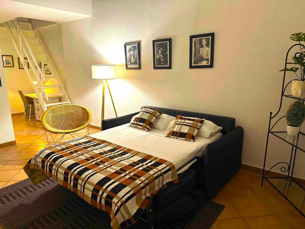 A CASA ROSSA , La Marjolaine tesisinde bir odada yatak veya yataklar