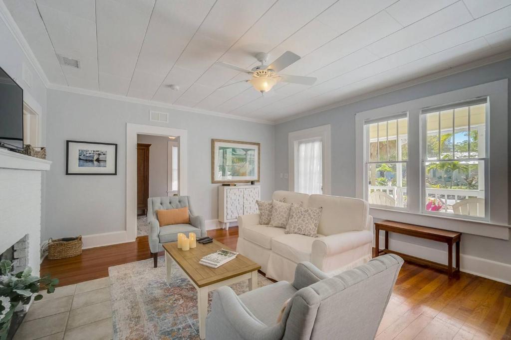 Et opholdsområde på Sunshine Bungalow