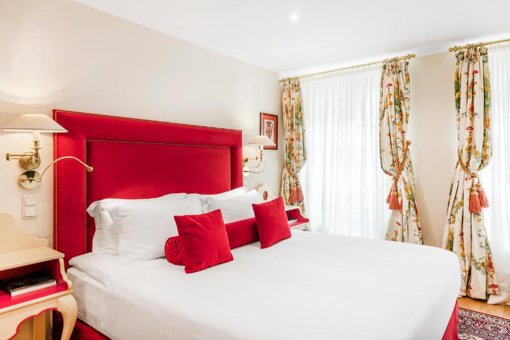 Postel nebo postele na pokoji v ubytování Stikliai Hotel - Relais & Châteaux