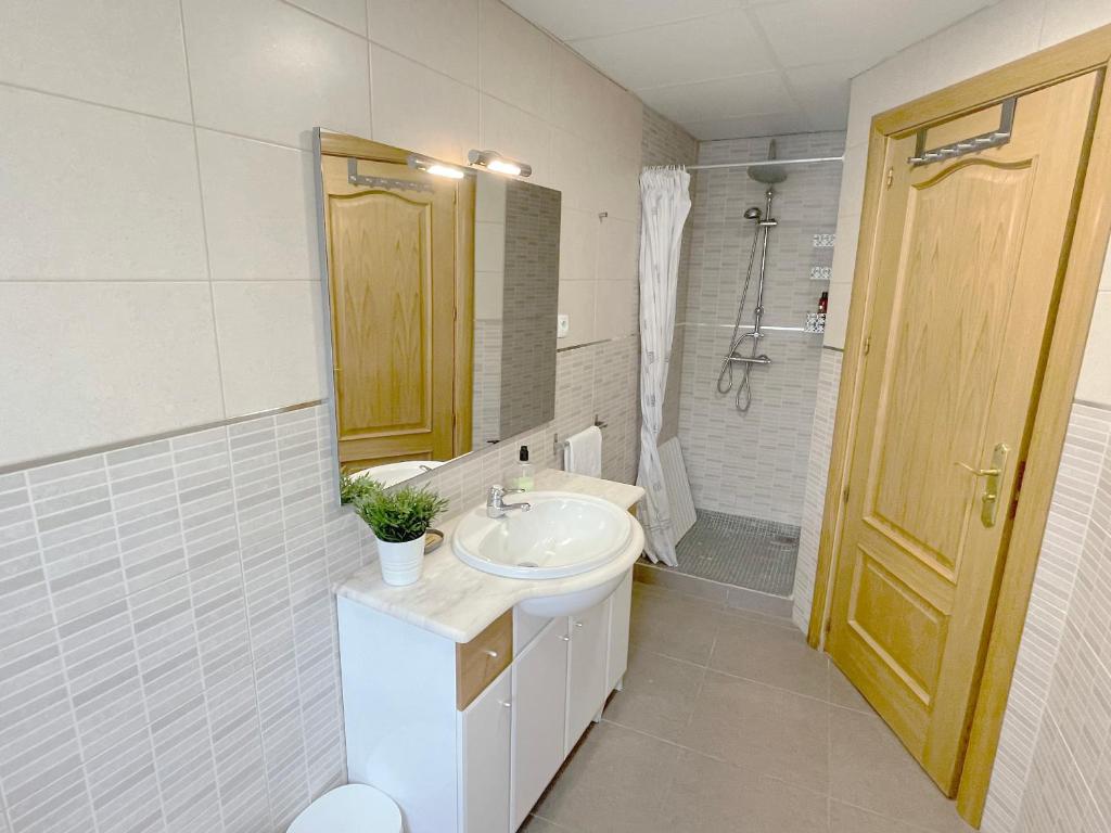 Koupelna v ubytování Villa Flores