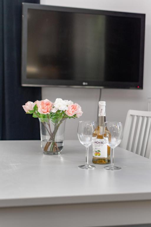 Nápoje v ubytování Apartamenty Piękna 28A by Your Freedom