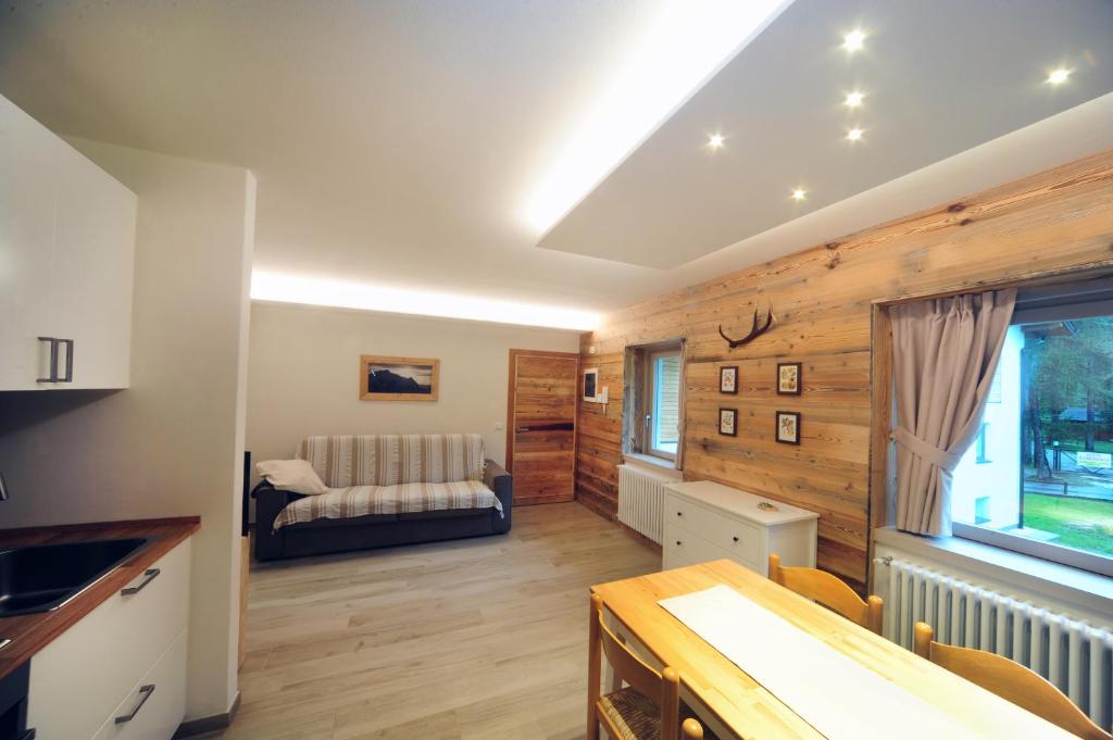 Posezení v ubytování Appartamenti Residence Lares Ossana
