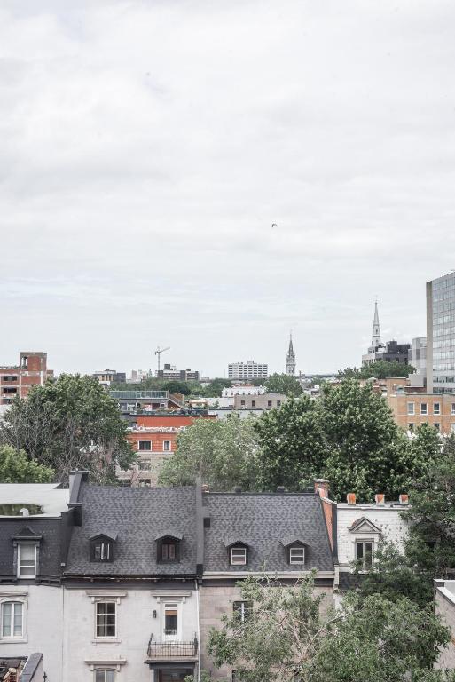 Nespecifikovaný výhled na destinaci Montreal nebo výhled na město při pohledu z hotelu