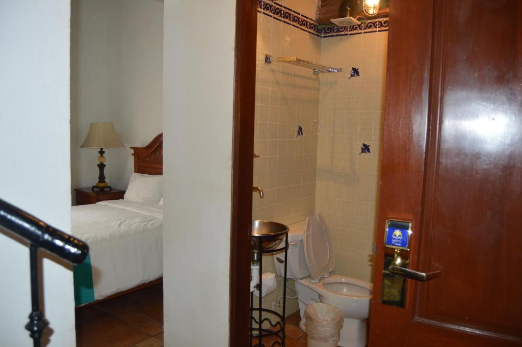 Koupelna v ubytování Hotel Meson del Mar