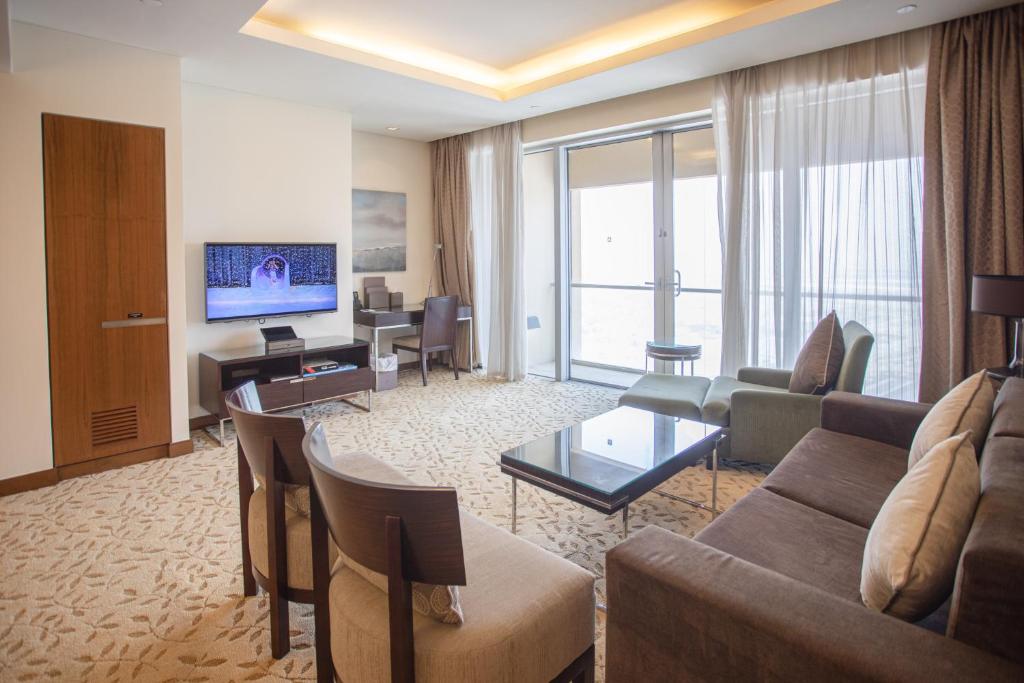 Posezení v ubytování Address Dubai Mall Residence Luxury
