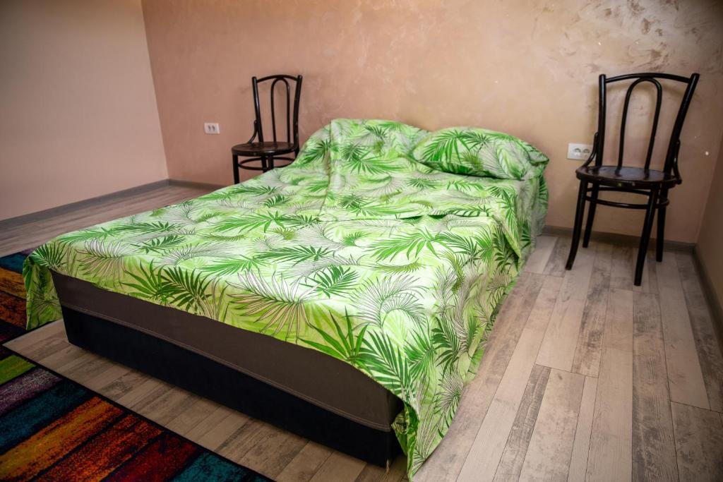 Postel nebo postele na pokoji v ubytování Garden apartment & parking