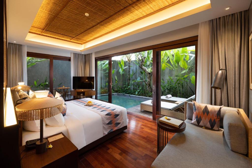 TV a/nebo společenská místnost v ubytování The Hava Ubud A Pramana Experience