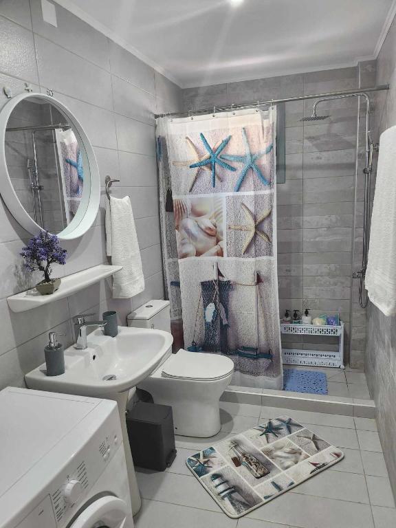 Koupelna v ubytování ANDRIANOS DELUXE STUDIO
