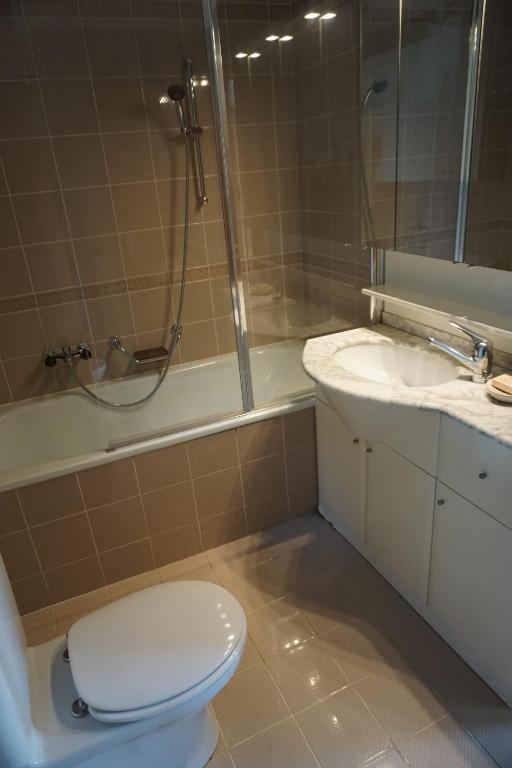 Koupelna v ubytování Casa Verbanella