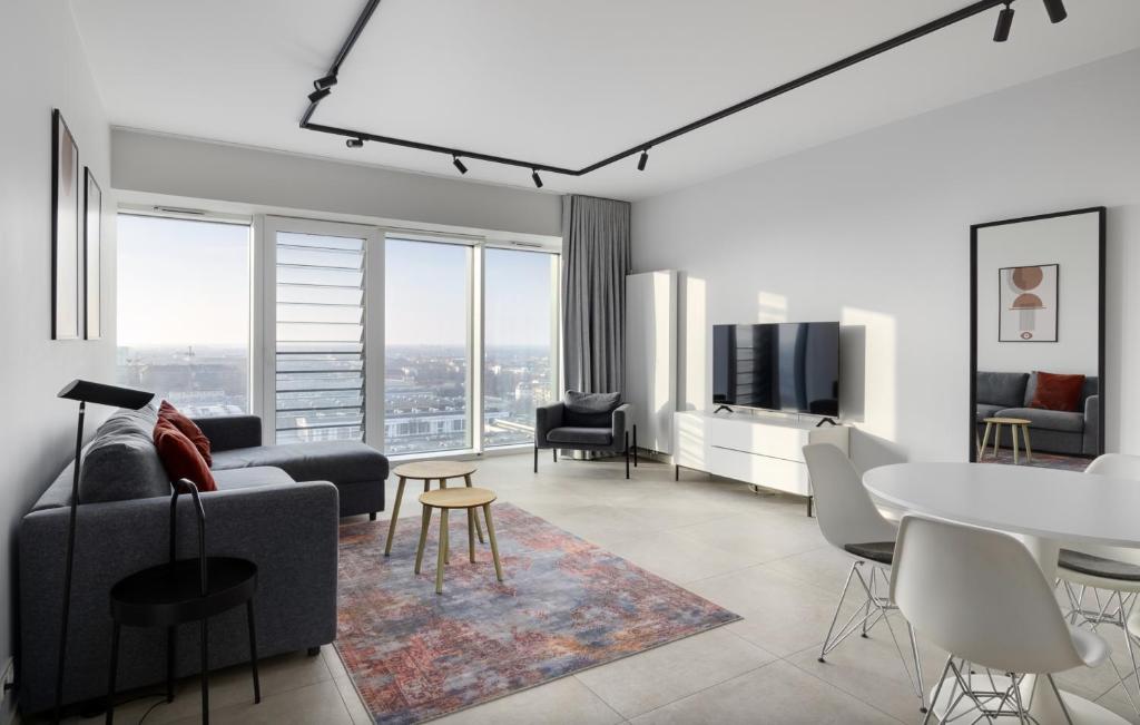 Posedenie v ubytovaní Poznań Apartments Towarowa