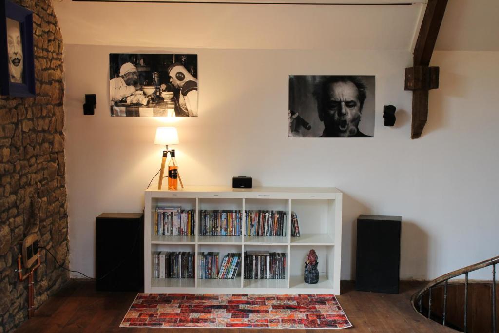 Knihovna v bed and breakfast