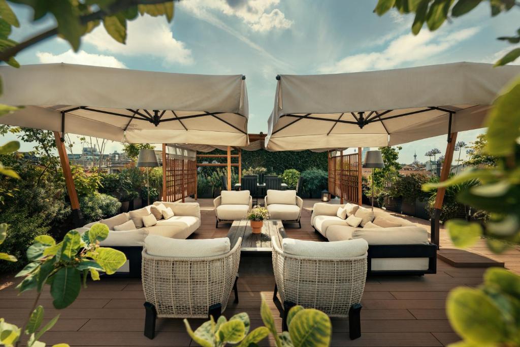 Zahrada ubytování Bvlgari Hotel Milano