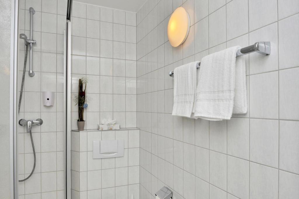 Koupelna v ubytování Hotel Friedrichstraße
