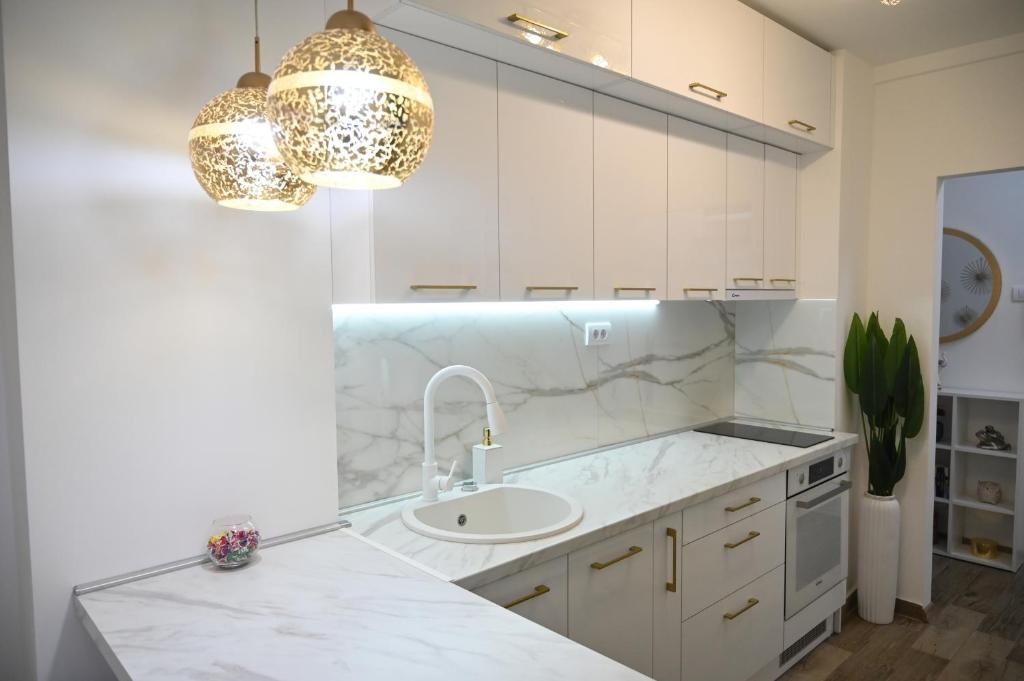 Kuhinja oz. manjša kuhinja v nastanitvi Stan na dan Golden apartman