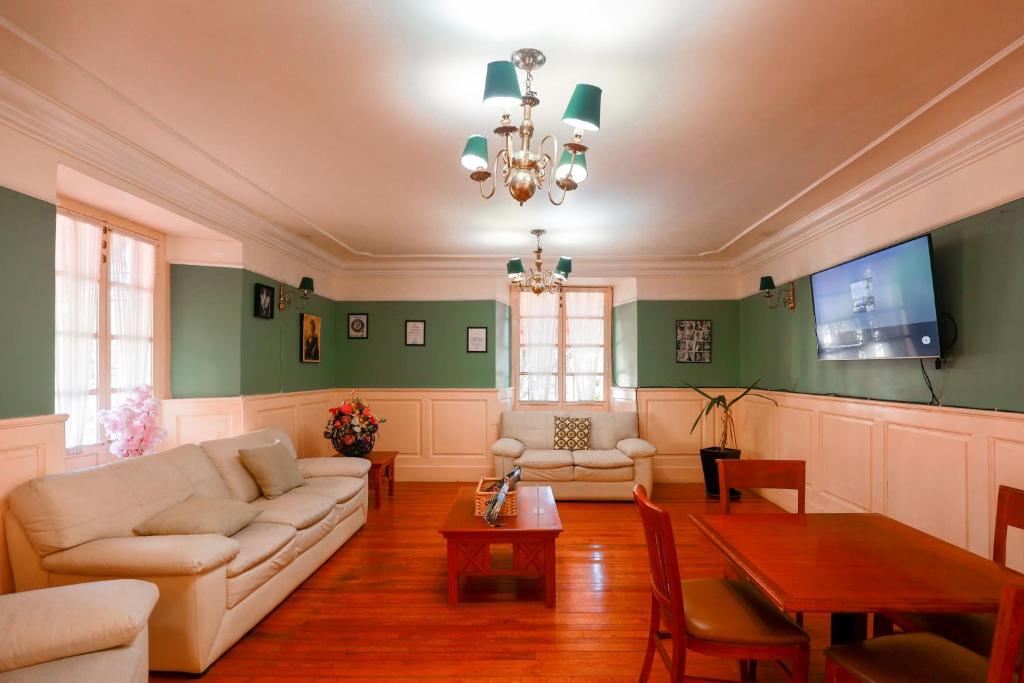 Posezení v ubytování Hotel Real Del Monte