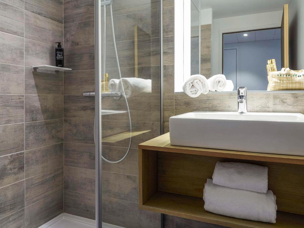 Koupelna v ubytování Ibis Styles Montpellier Aéroport Parc Des Expos