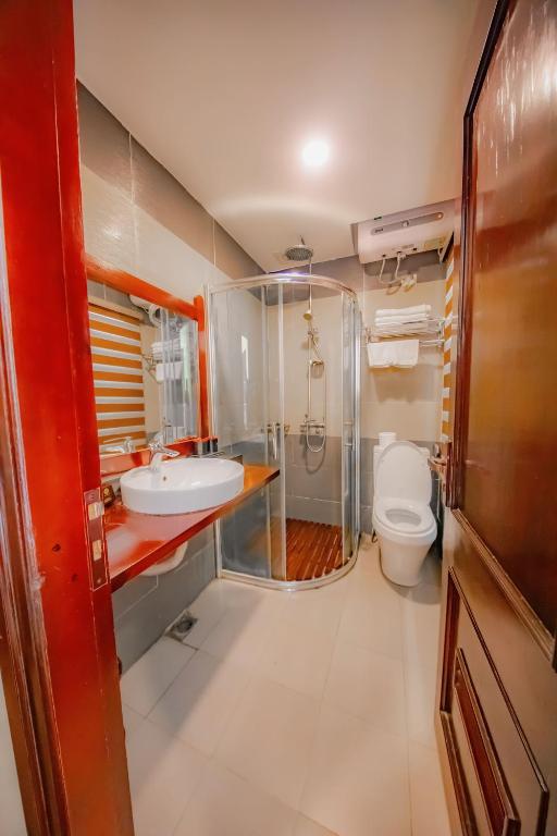 Koupelna v ubytování Sapa Elite Hotel