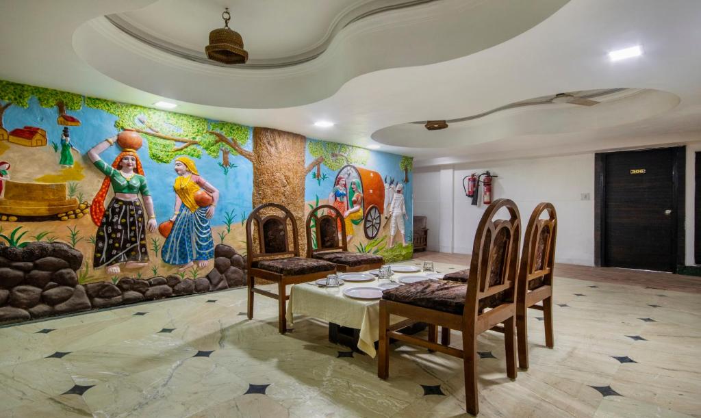 Posezení v ubytování Itsy Hotels Shree Krishna Palace