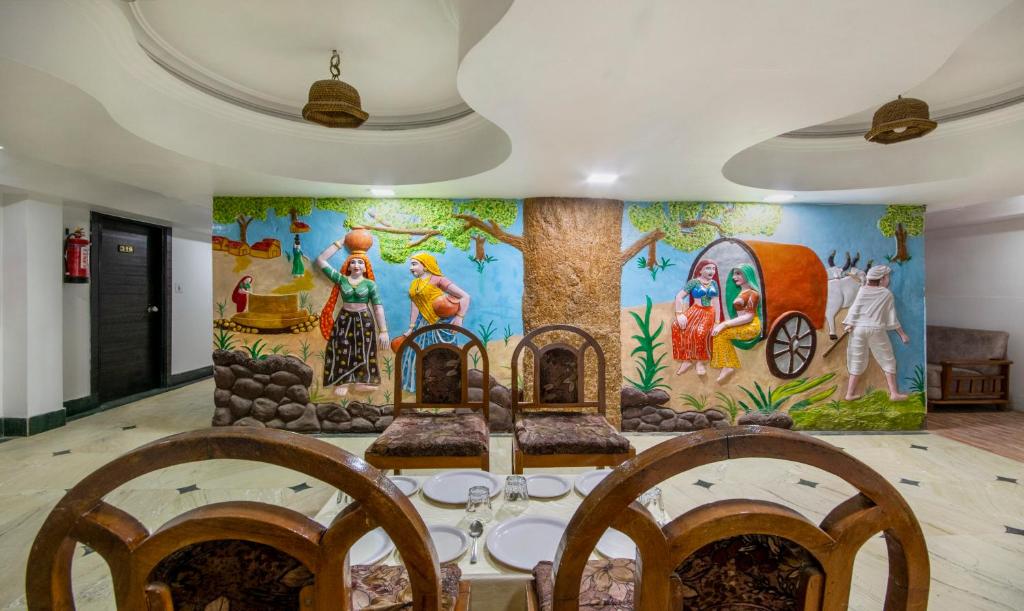 Posezení v ubytování Itsy Hotels Shree Krishna Palace