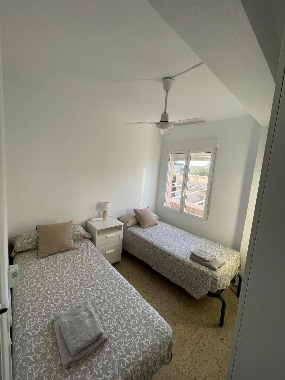 Cama o camas de una habitación en El balcón de Cabo de Palos
