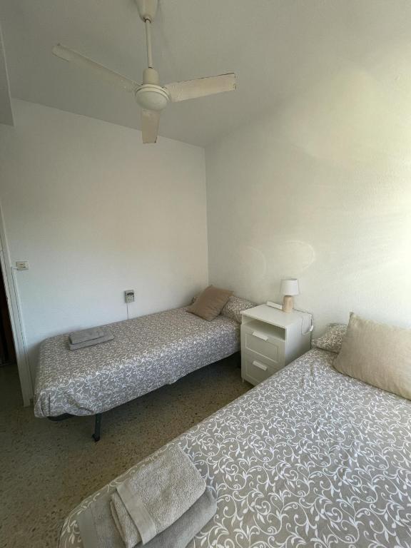 Cama o camas de una habitación en El balcón de Cabo de Palos