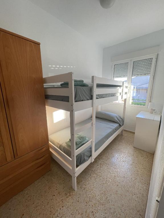 Cama o camas de una habitación en El balcón de Cabo de Palos