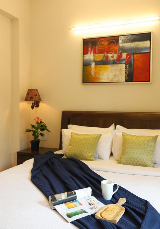 Postel nebo postele na pokoji v ubytování Veeraas Strand Park Apartment by Alaya Stays