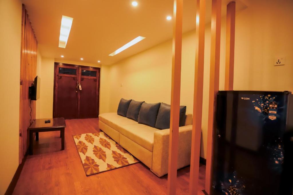 Posezení v ubytování Kathmandu Business Hotel