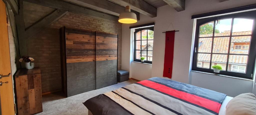 Postel nebo postele na pokoji v ubytování Ferienappartements im Speicherwerk