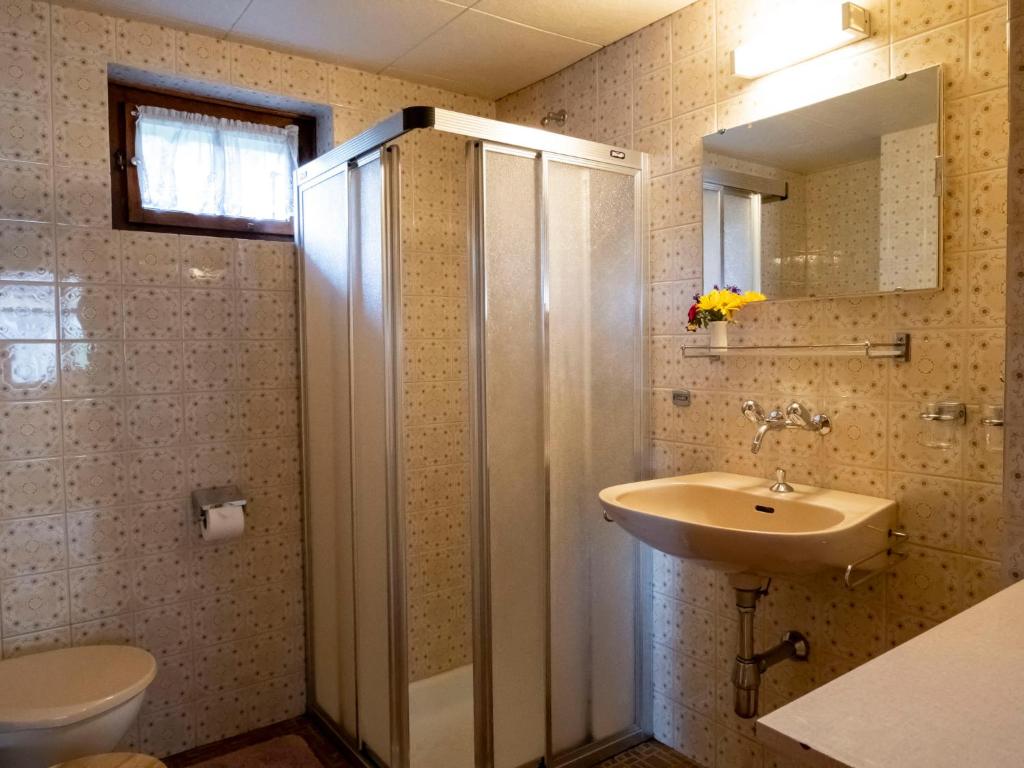Koupelna v ubytování Chalet La Pive by Interhome