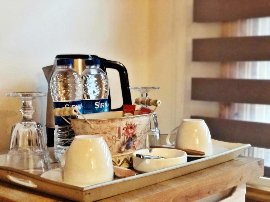 Coffee and tea making facilities at Belizia Hotel