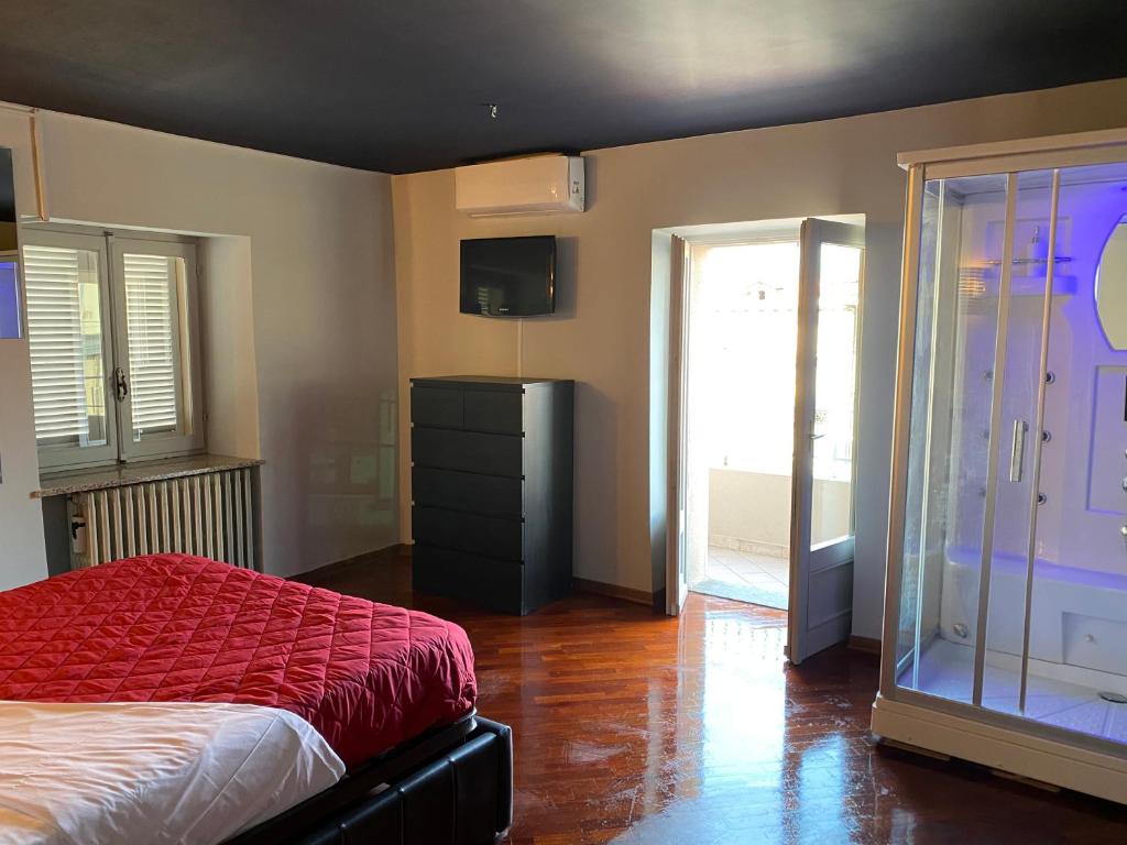 Postel nebo postele na pokoji v ubytování Silver Up appartament