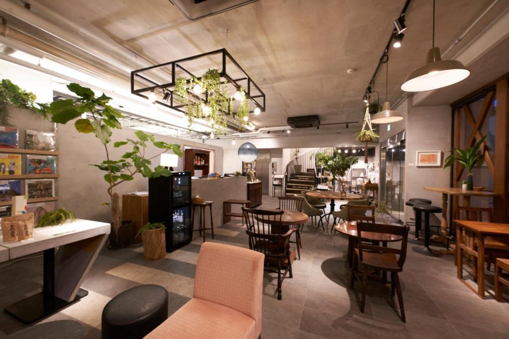 Posezení v ubytování Hotel Morning Box Osaka Shinsaibashi