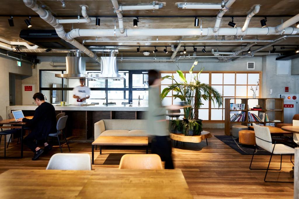 Posezení v ubytování Hotel Morning Box Osaka Shinsaibashi