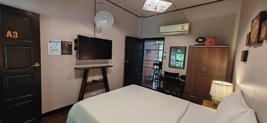 TV a/nebo společenská místnost v ubytování Hoh Guesthouse