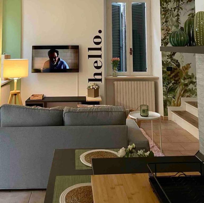TV a/nebo společenská místnost v ubytování the green nest