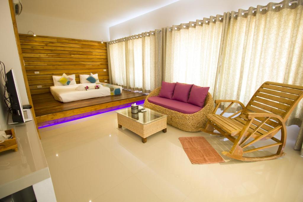 Good Times Resort Kanchanaburi - Deluxe Tweepersoonskamer Met Uitzicht Op De Rivier