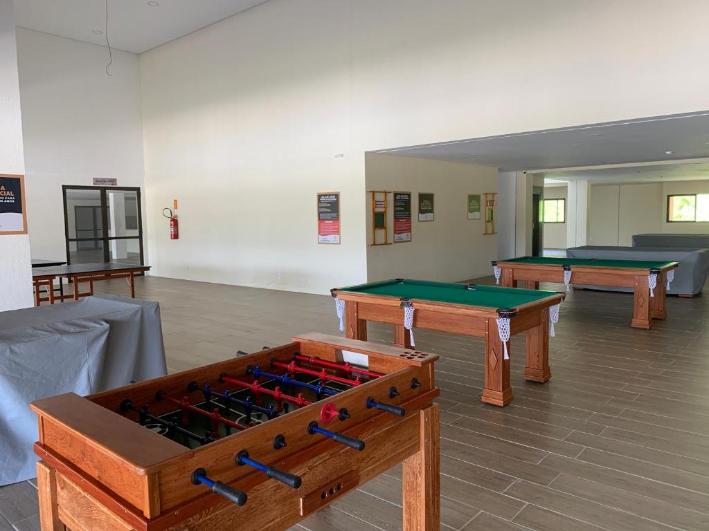 Biliár nebo kulečník v ubytování FLAT ECO RESORT PRAIA DOS CARNEIROS