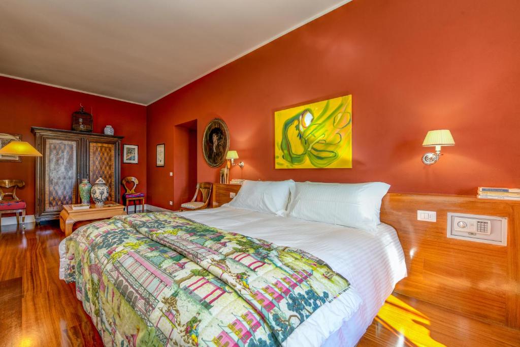 Postel nebo postele na pokoji v ubytování Relais Villino Rubini
