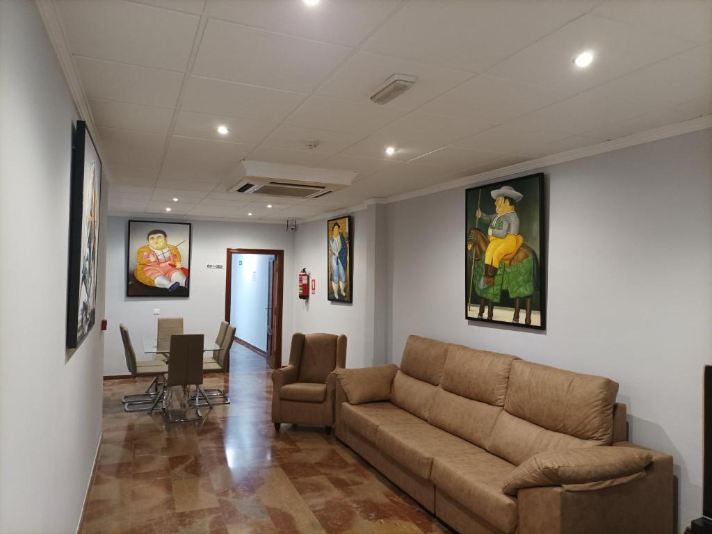 Posezení v ubytování Hostal San Cayetano