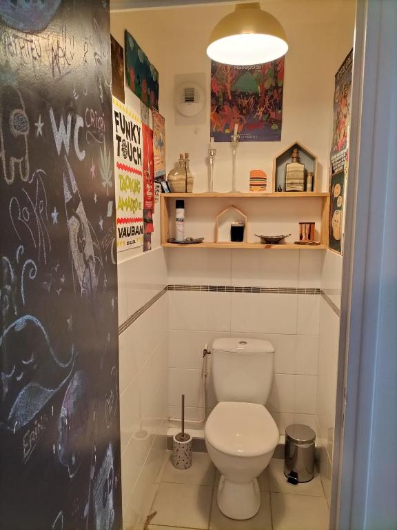 Koupelna v ubytování Appartement lumineux 70 m2 proche centre