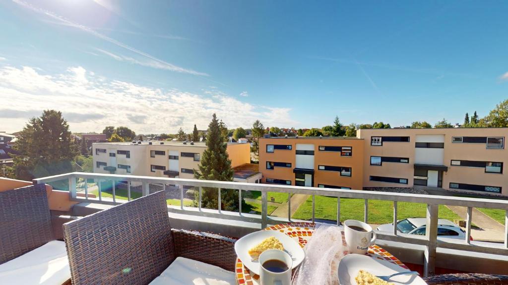 Balkón nebo terasa v ubytování Grüntal-Residenz Haus I App. 7